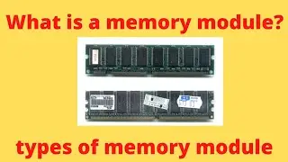 What is memory module? Where is memory module? How many types of memory module? @simandtudies