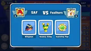 Angry Birds Friends. Star Cup Brawl! SAF vs Feathers. Passage from Sergey Fetisov