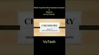 Chemistry Important Short Questions| 