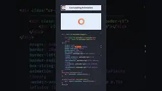 Creative CSS Loading Animation for Modern Web Design |  Loading Animation 1 