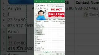 Excel hack to transform data into different format in 3 seconds