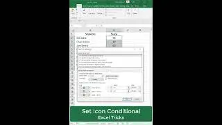 Set Icon Conditional Excel Tricks #shorts