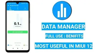 My Data Manager | Most Useful in MIUI 12 || Best App to Save Your Data And Money