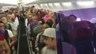 Awesome !  The Lion King burst into song on their flight