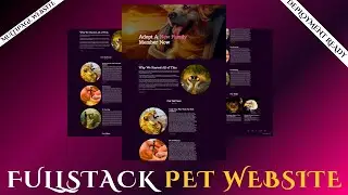 Build The Best Multi Page Pet Selling Website Using  REACT.JS & VITE 2023 || Easy Coding Tutorial