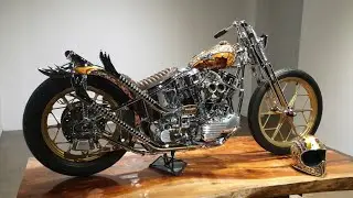 HARLEY DAVIDSON HYDRA GLIDE 1948 CHOOPER BY QUEEN LEKHA CHOOPERS