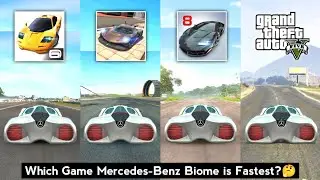 Mercedes Benz Biome Top Speed in Asphalt Nitro, Extreme Car Driving, Asphalt 8 & GTA 5 - Car Games