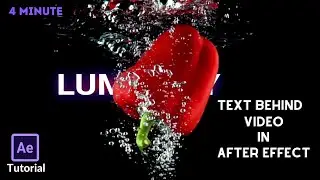 How To Add Text Behind Object | After Effects Tutorial | Luma Key Effect | Removing Black Background