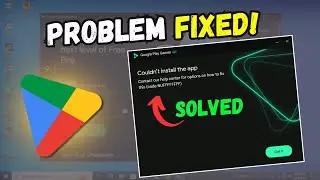 How to Fix Google Play Games Error Code NUFFFFFFFF Couldn't Install The App On PC !!
