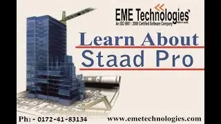 STAAD Pro Basic Tutorial For Beginners | EME Technologies|