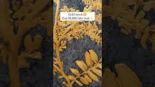 Golden work textured wallpaper for bedroom, living room | 7531027513 | Delhiwallpapers #3dwallpaper