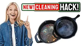 The Must-See 90-Second Cast Iron Skillet Cleaning Technique!