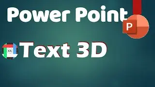 Make Text 3D with PowerPoint || simple tick || CS IT