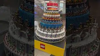 90-YEARS of Play LEGO Birthday Cake made of bricks #shorts