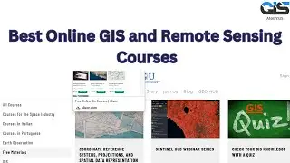 Best Online GIS and Remote Sensing Course || GIS Analysis || GIS and Remote Sensing Course