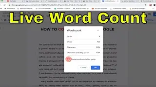 How to COUNT WORDS on Google Docs - QUICKLY