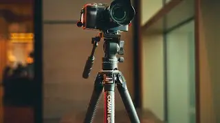 COMAN Video Travel Tripod. It’s lightweight, carbon fiber, and compact.