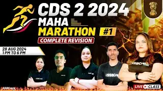 CDS 2 2024 | Maha Marathon | Complete Revision | Most Expected Questions | Fully Solved | Part 1