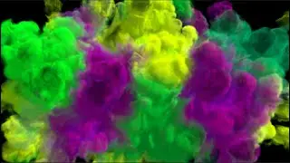 Colorful Smoke Transition 02 ||Transparent Background