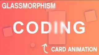 Real Glassmorphism Card Animation Effects  Html CSS Glass morphism Effects