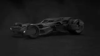 Batmobile - 3D Model turnaround