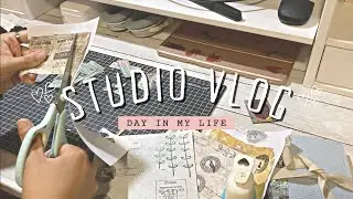 (STUDIO VLOG) A Day In My Life as A Small Business | Making Digital Prints | Journaling, and More!