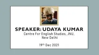 Cultural Studies, Emotions, and Some Questions of Selfhood | Udaya Kumar