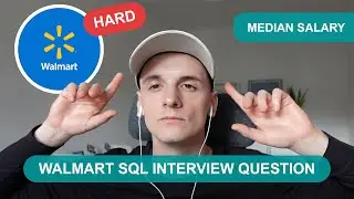 *HARD* Walmart SQL Interview Question (StrataScratch 9900: Median Salary)