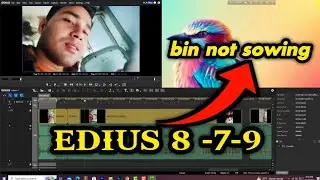 EDIUS 8 bin not sowing || Edius bin does not appear || edius bin does not appear how to slove it