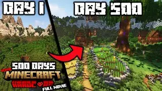 I Survived 500 Days in Hardcore Minecraft [FULL MOVIE]