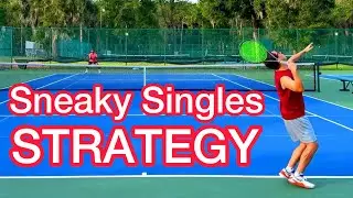 Here’s a SNEAKY Attack To Use In SINGLES (Tennis Court Positioning)