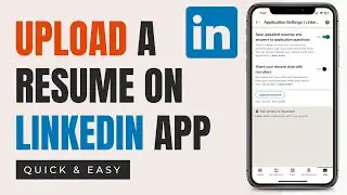 LinkedIn App:  How to Upload a Resume 2023 (NEW UPDATE)