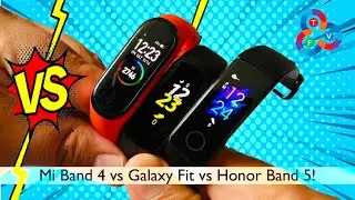 Mi Band 4 vs Galaxy Fit vs Honor Band 5 - 3 Month Review & Comparison!