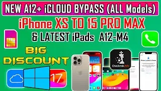 ❤️😍NEW iCloud Bypass Windows with Sim/Signal Latest iPads/iPhone XS -15 Pro Max iOS 17 Checkm8 Tools