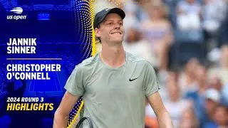 Jannik Sinner vs. Christopher O'Connell Highlights | 2024 US Open Round 3