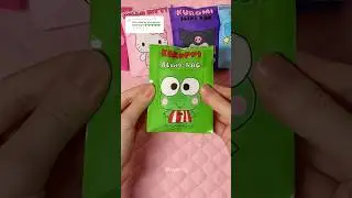 mini keroppi blind bag💚#sanrio#diy #blindbag#papercraft#craft#asmr#unboxing#kawaii#keroppi#shorts