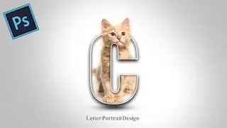 Cat Portrait Design in Photoshop | kr graphics world | #portrait  #photoshop #logo @MAYAGRAPHICS