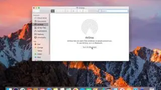 Turn ON AirDrop on MAC