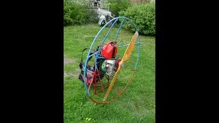 Мой полёт на китайском четырёхтактнике 2     paramotor with Chinese four-stroke engine