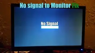 No signal to Monitor Fix Easy PC Fix