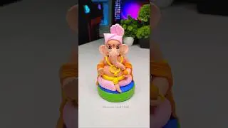 Ganpati Ji making with clay 😍 Ganpati idol making 🙏 Ganpati Bappa morya 