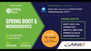 Spring Boot with Microservices | Session - 08 | Ashok IT