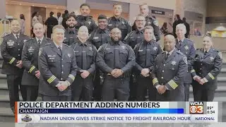 Champaign Police Department welcomes largest graduating class ever from training institute