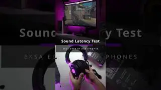 Sound Latency Test (Eksa E900BT Wireless Headphones) #shorts