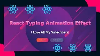 React typing animation effect | Typewriter effect in reactjs tutorial | Typing animation with react