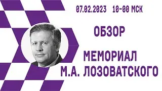 [RU] Мемориал М. А.Лозоватского  2022. Обзор турнира на lichess.org