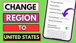 How To Change App Store Country / Region To United States || Change App Store Region to USA