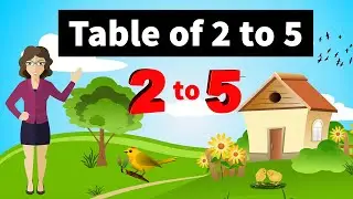 Table of 2 to 5 | Learn Multiplication Table of Two to Five (2 x 1 to 5 x 1) | Learn Tables