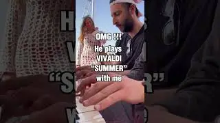 I met a PIANIST at the BEACH 😍🎹   