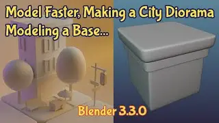 Making a City Diorama: Modeling a Base with Subdivision Surface modifier Blender 3.3.0